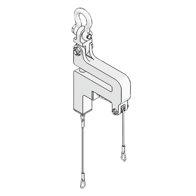 ロックピン式クランプ（高所作業用）　ピン式吊具　オーダーNo. C-00038