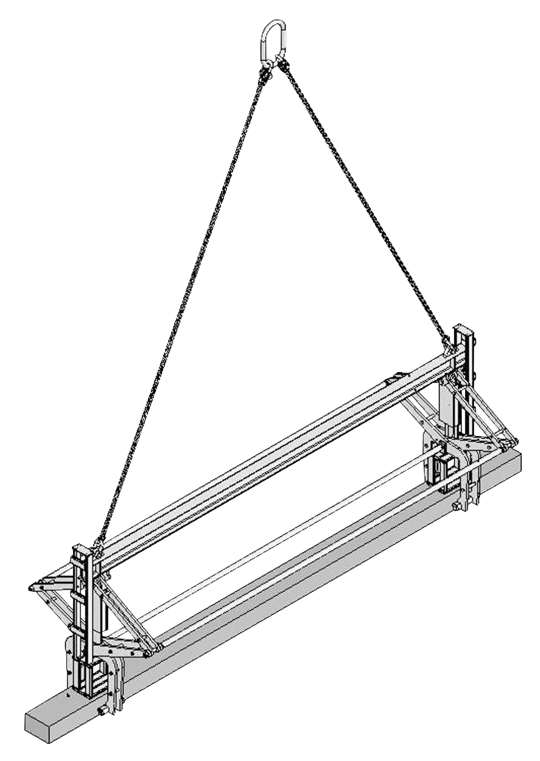 連結式長尺部材用吊具　自動着脱式吊具　オーダーNo. C-00005