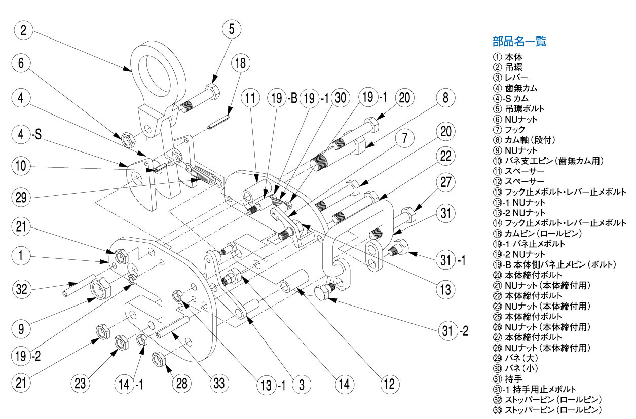 お買い得 柱つり専用クランプKV型 使用荷重20T